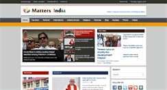 Desktop Screenshot of mattersindia.com